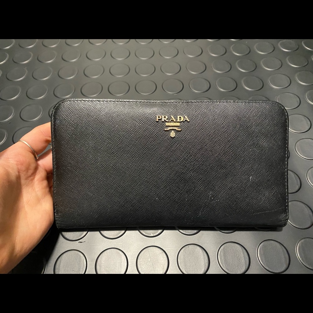 Prada leather wallet